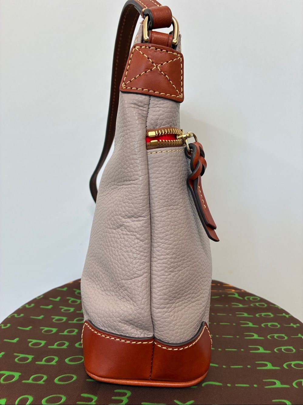 DOONEY & BOURKE BAG PEBBLED LEATHER SATCHEL NWOT - Picture 4 of 9